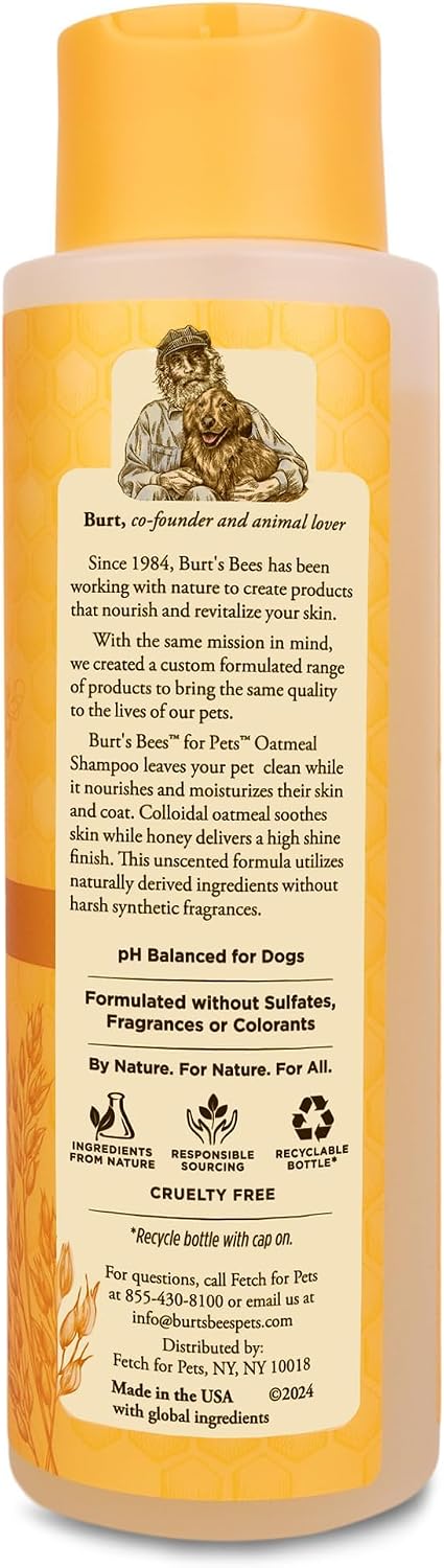 Burt's Bees for Pets Oatmeal Dog Shampoo with Honey