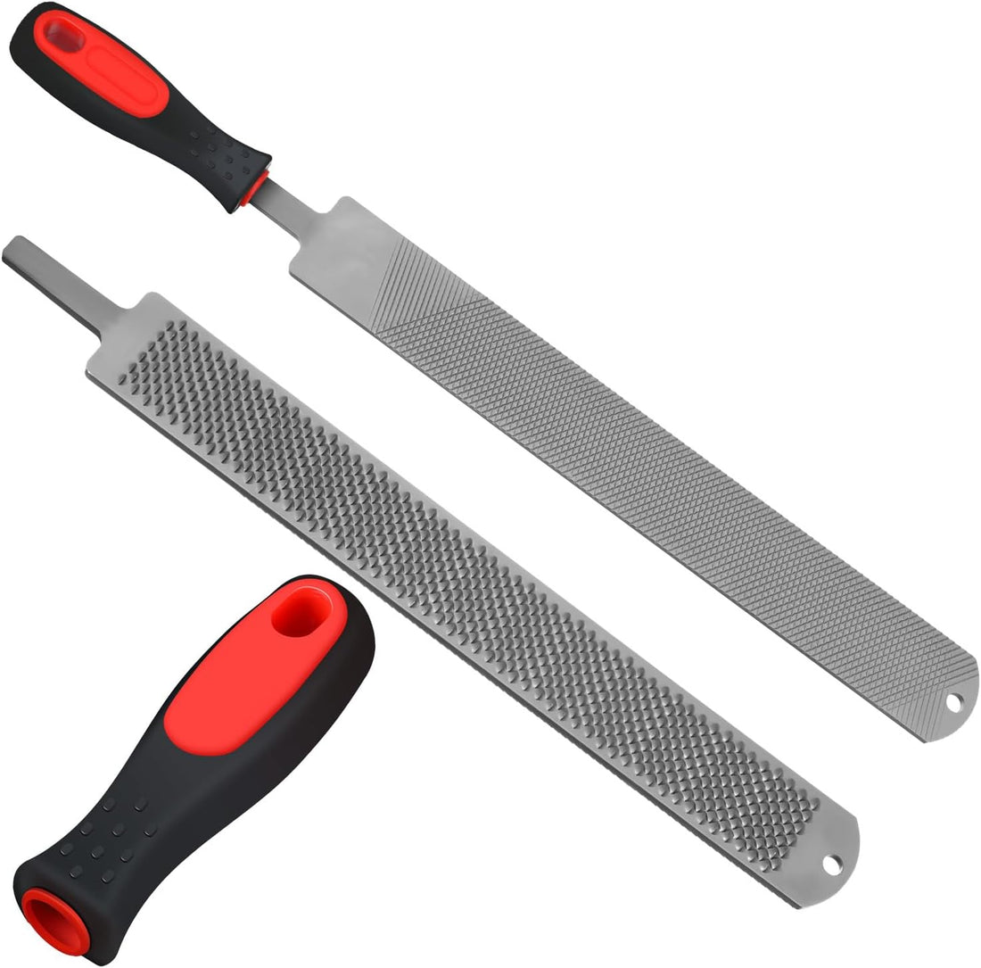 Gisafai 2 Pcs 18 and 12 Inch Rasps for Shoeing Horses with Handle