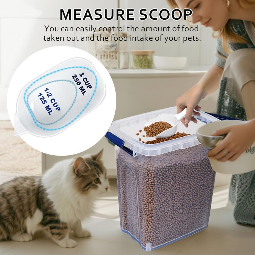 EIwichen Dog and Cat Food Storage Container with Scoop