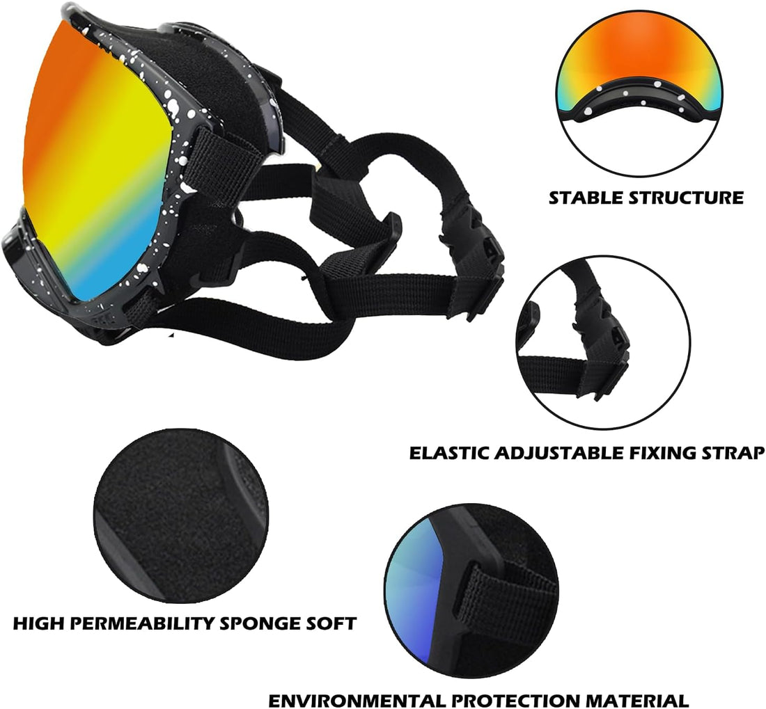 Medium Dog Sunglasses with Adjustable Strap UV Protection