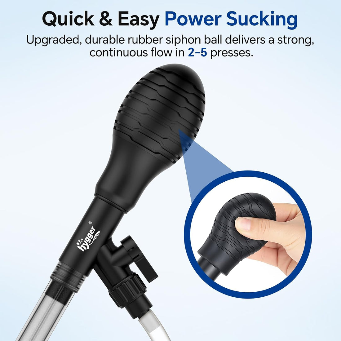 hygger Aquarium Gravel Vacuum Siphon