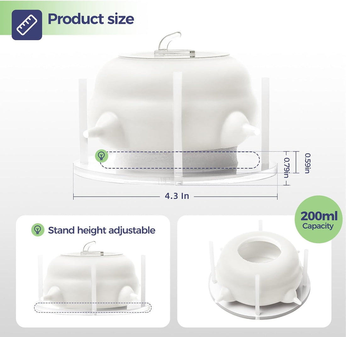 200ml Silicone Multi-Pet Milk Feeder with 4 Nipples