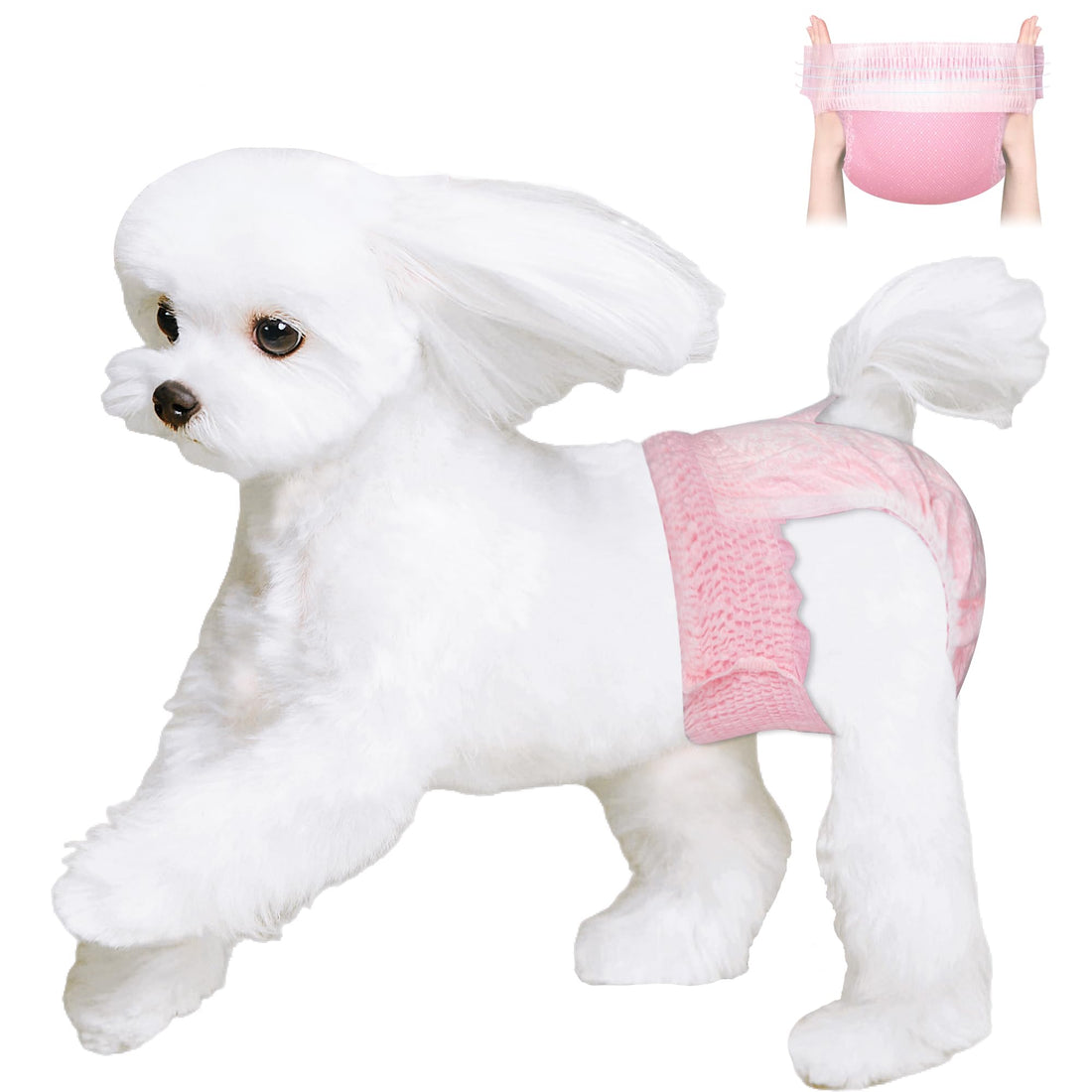 Ambreview Disposable Dog Diapers Female, Just Pull It Up