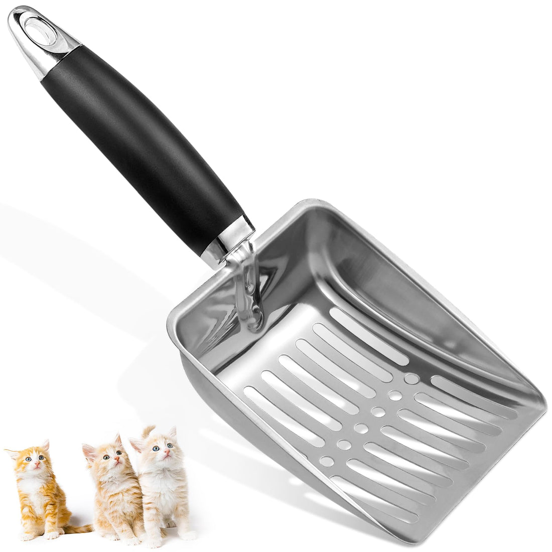 Apidgrowth Cat Litter Scoop - Stainless Steel Metal Cat Litter