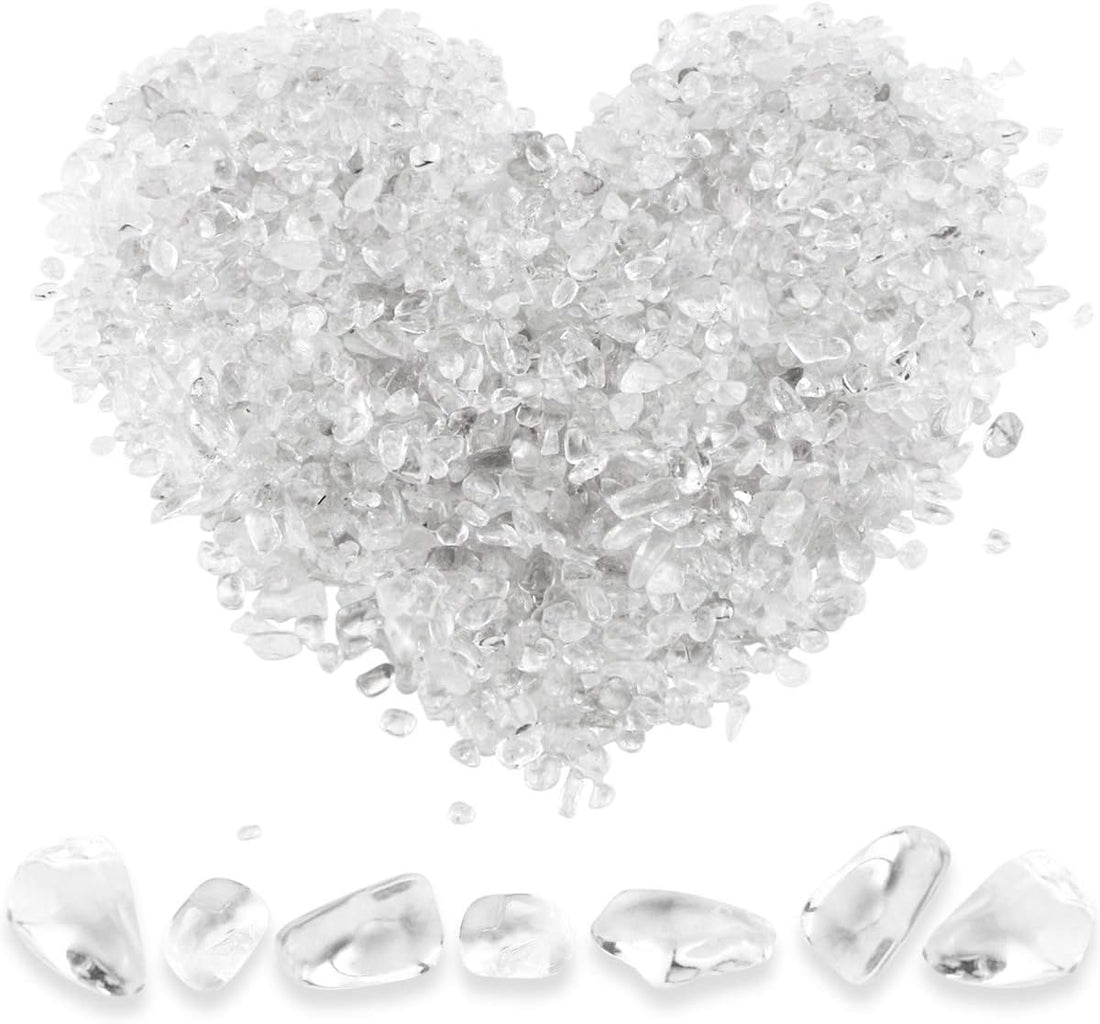Twdrer 2lb Natural White Crystal Quartz Chips