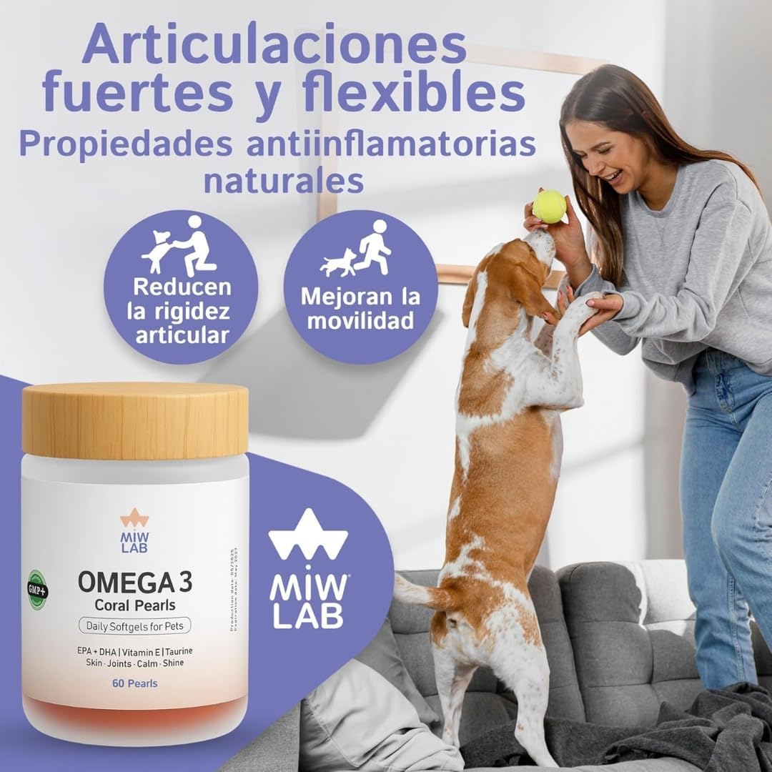 Omega 3 Fish Oil for Dogs and Cats EPA + DHA + Taurine + Vitamin E