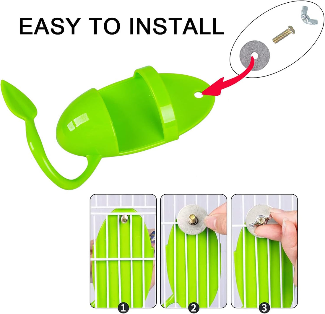 Bird Food Cuttlebone Holder for Cage