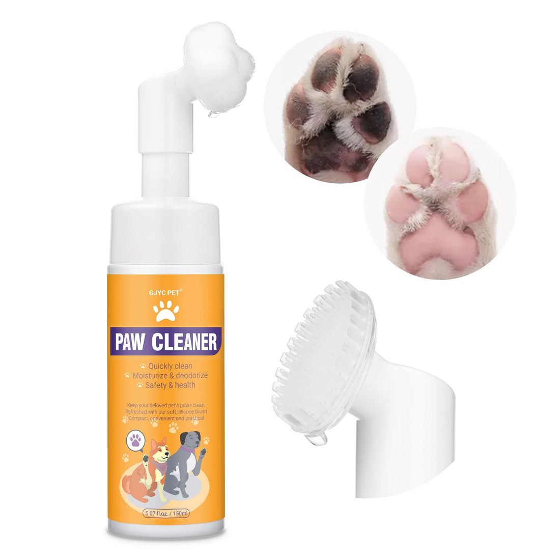 GJYC PET Paw Cleaner for Dogs and Cats,Magic Foam