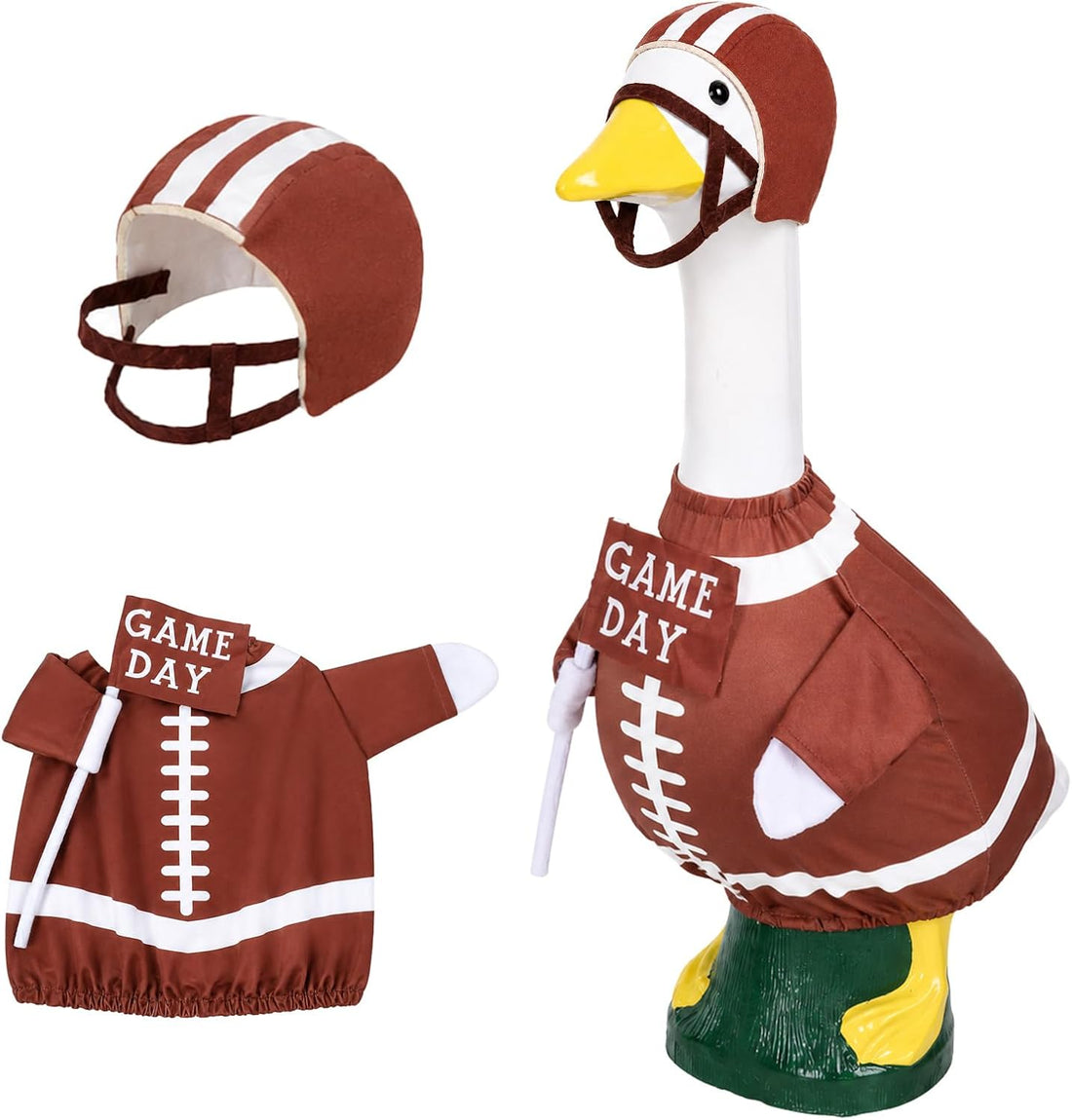 Pumpkin Wizard Porch Goose Outfit for 23" Halloween