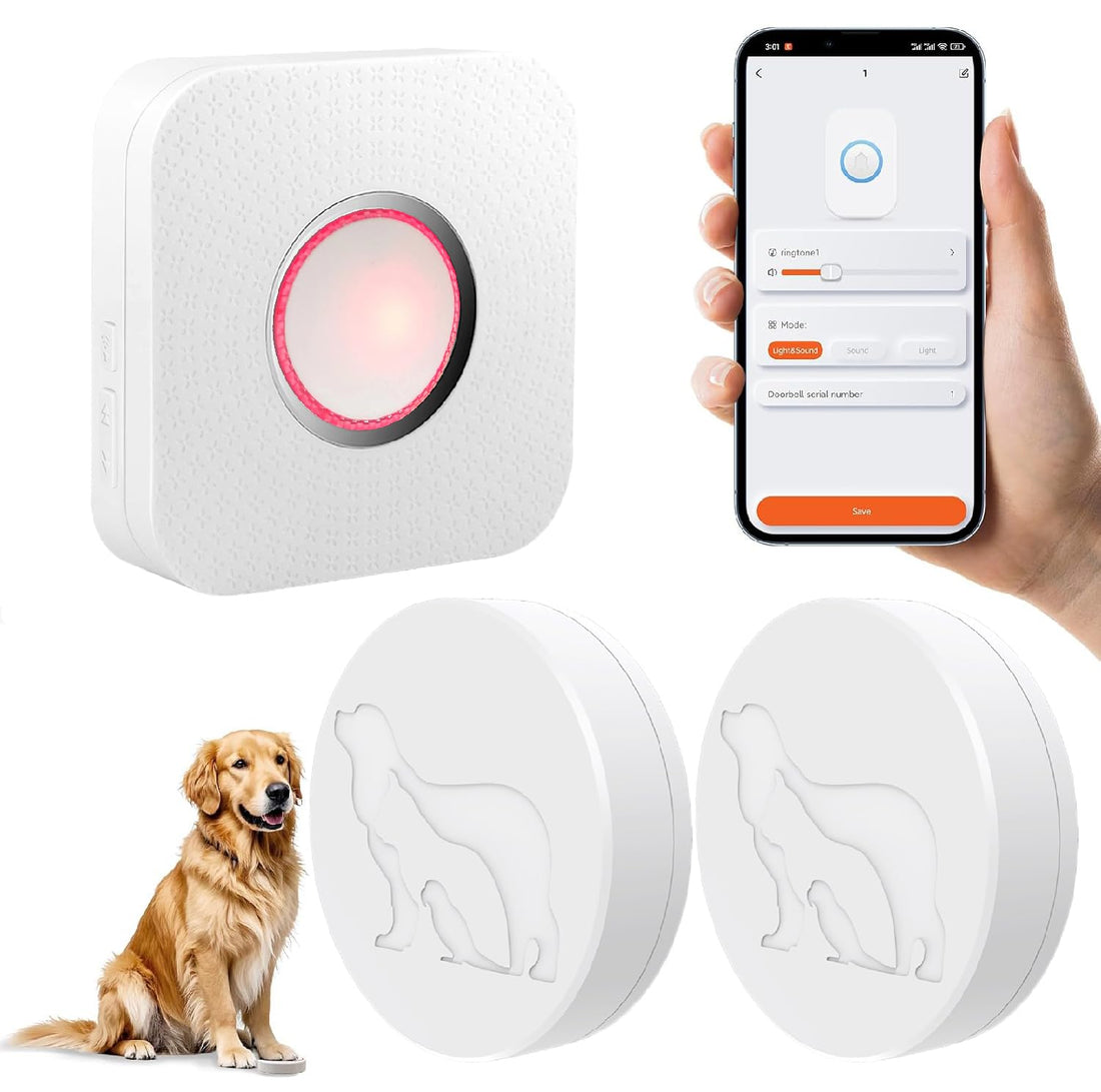 YisTech WiFi Dog Door Bell for Potty Training to Go Outside