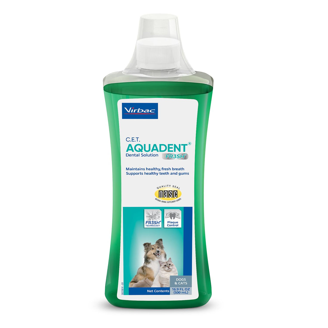 Virbac C.E.T. AQUADENT® FR3SH® Dental Solution for Dogs & Cats