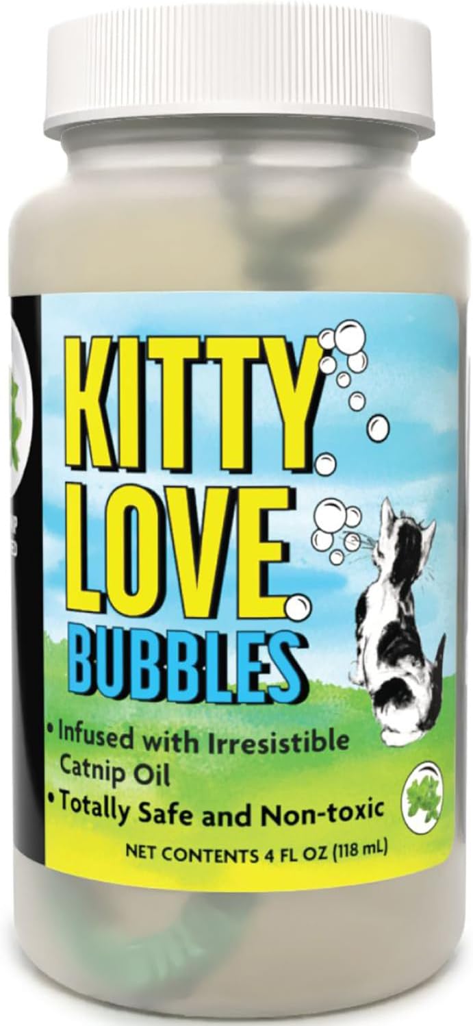Kitty Love Bubbles: 2 Pack Catnip Scented - 4oz Bottles