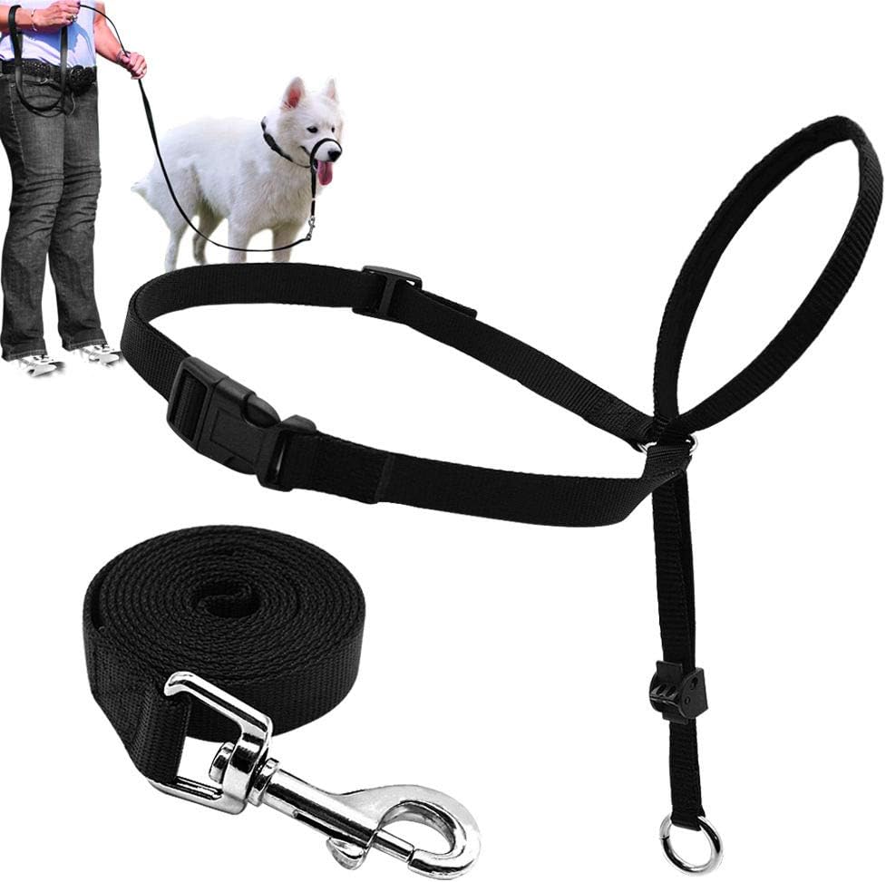 BARKELSS Gentle Dog Head Collar, Adjustable Padded Dog Halter
