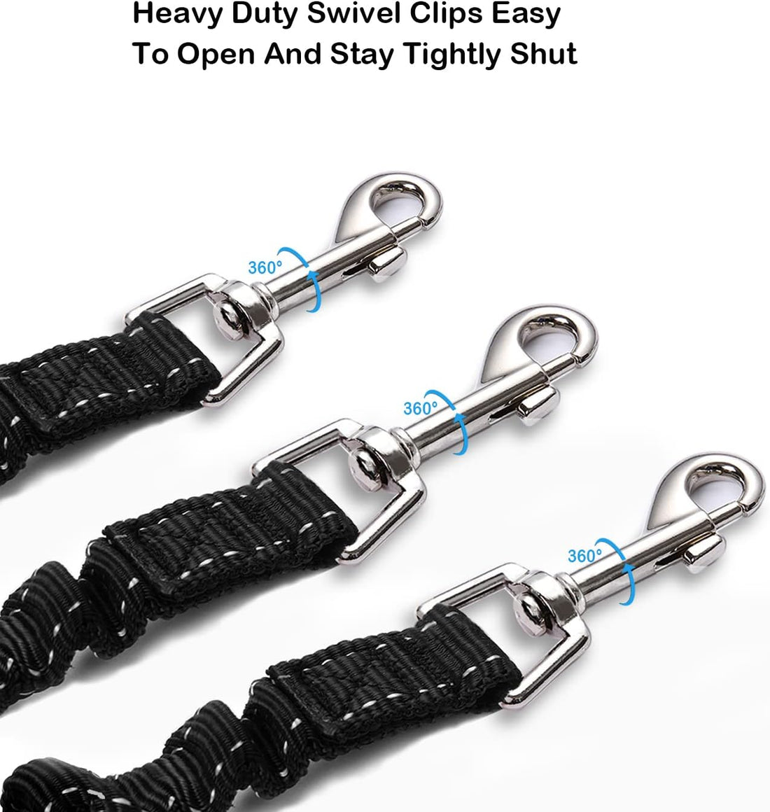 3 Way Dog Leash Coupler Heavy Duty No Pull Multiple Double Tangle