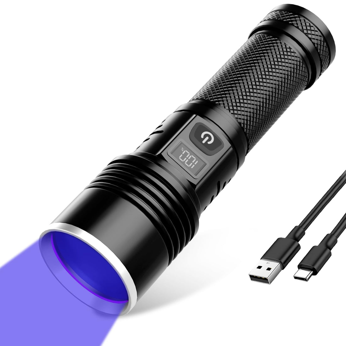 Tremdwoto 365nm UV Blacklight Flashlight Rechargeable