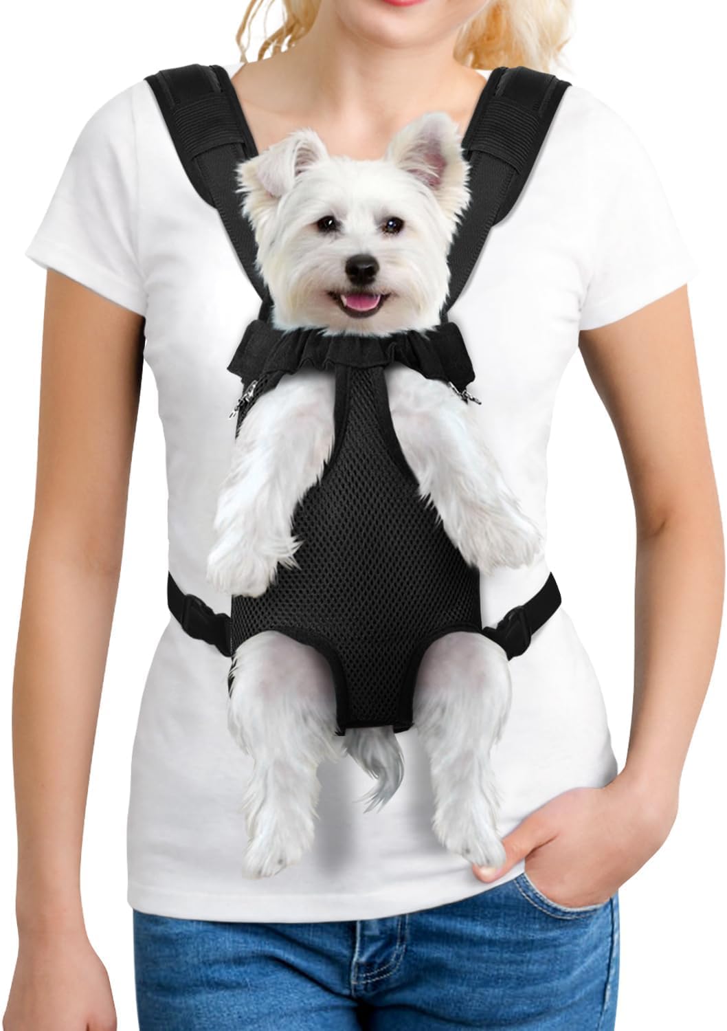 YUDODO Pet Dog Carrier Backpack Adjustable Front Carrier for Small