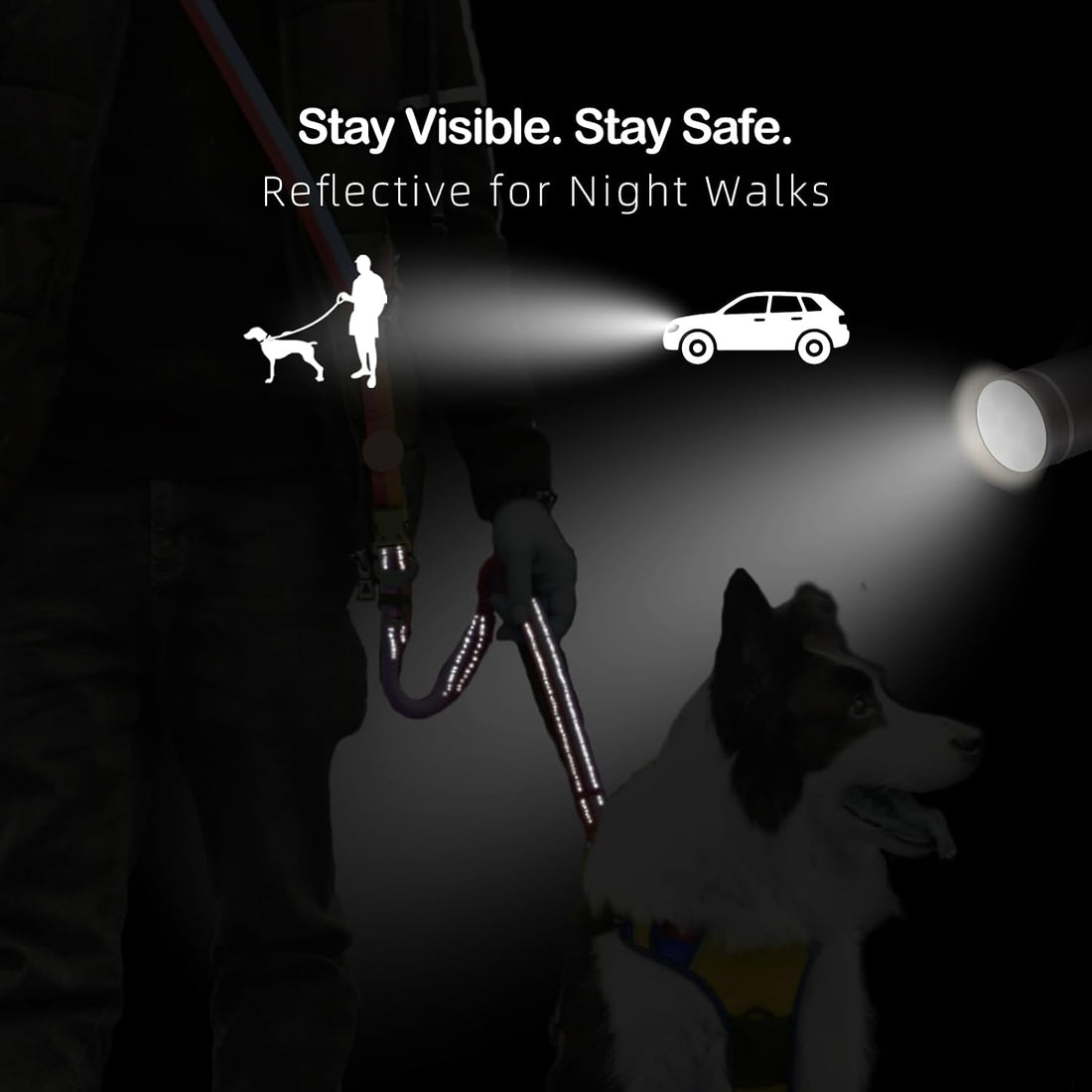 EVERKING Hands-Free Dog Leash with Waist Belt for Running & Walking