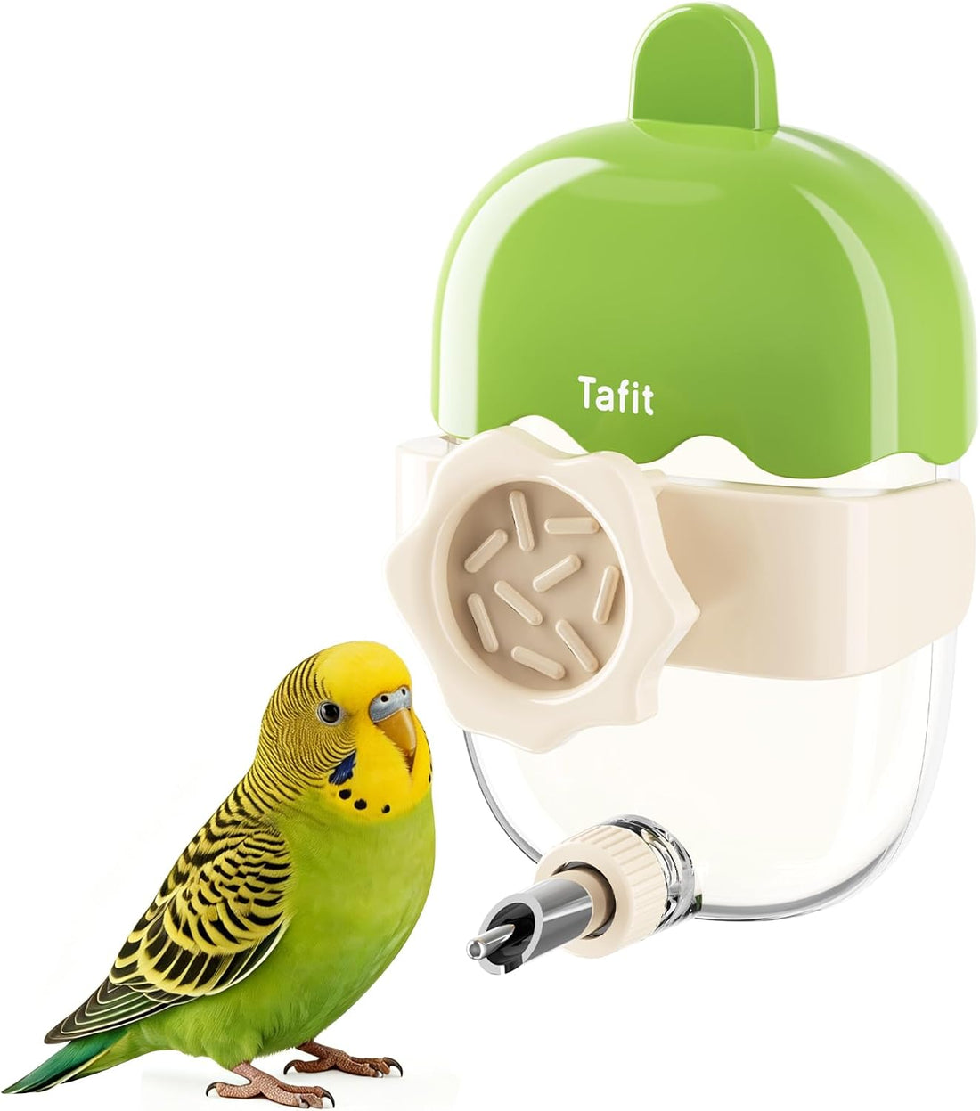 4.1 Fl Oz No Mess Stainless Steel Bird Water Dispenser