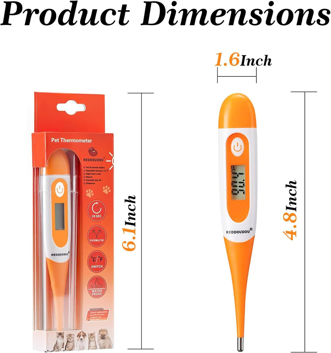 Digital Pet Thermometer for Accurate Fever Detection