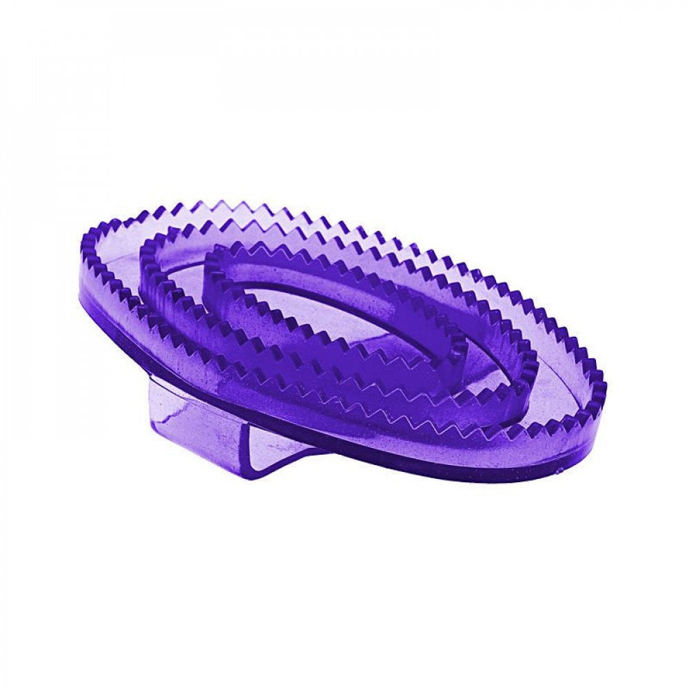 Horze Flexible Rubber Curry Comb - Small - Blue