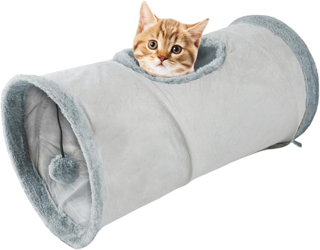 Cat Tunnel,Indoor Cat Play Tube Toys with Play Ball,Durable