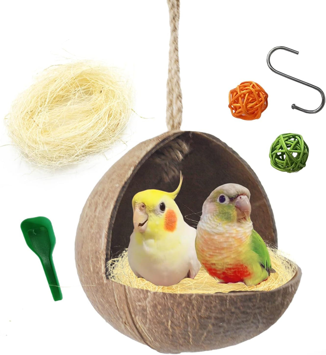 kathson Parakeet Nesting Box Transparent Bird House Bird Nest Box