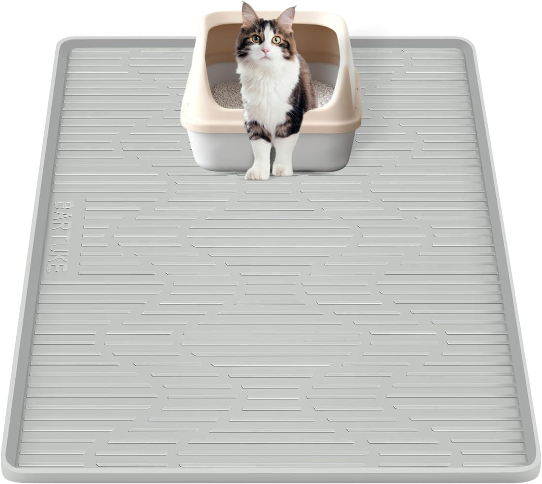 Silicone Cat Litter Box Mat 55"x 38" Extra Large Cat Rubber Mat