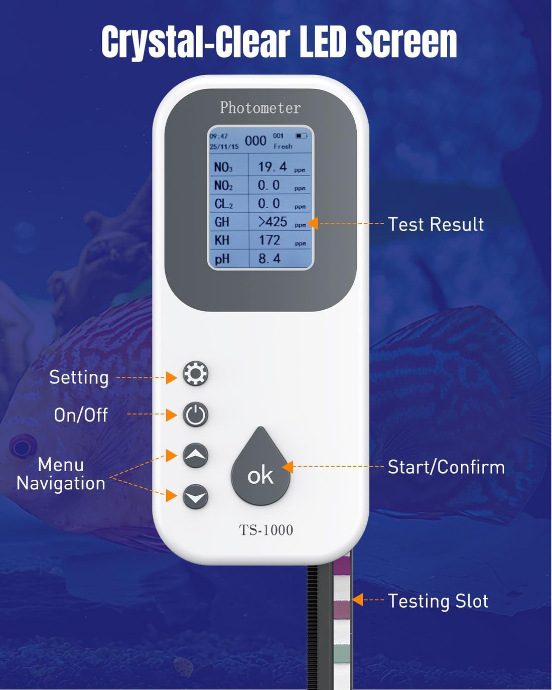 Pawfly 6 in 1 Digital Water Testing Kit