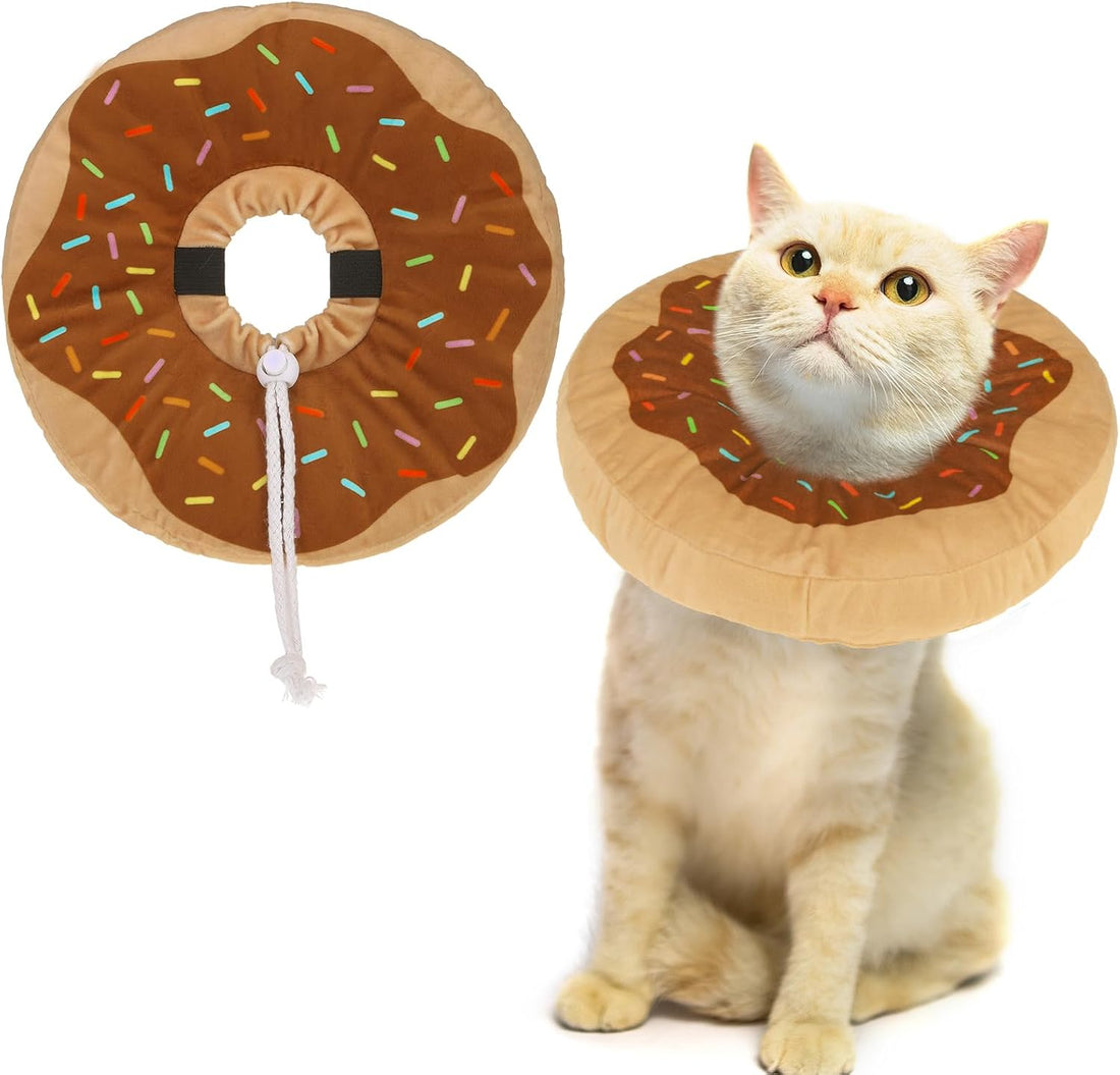 EXPAWLORER Cat Cone Collar Soft,Adjustable Neck Elizabethan Pet Cone