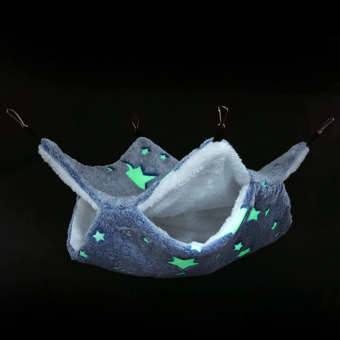 Noctilucent Luminous Guinea Pig Rat Hammock Bunkbed Hanging Tunnel