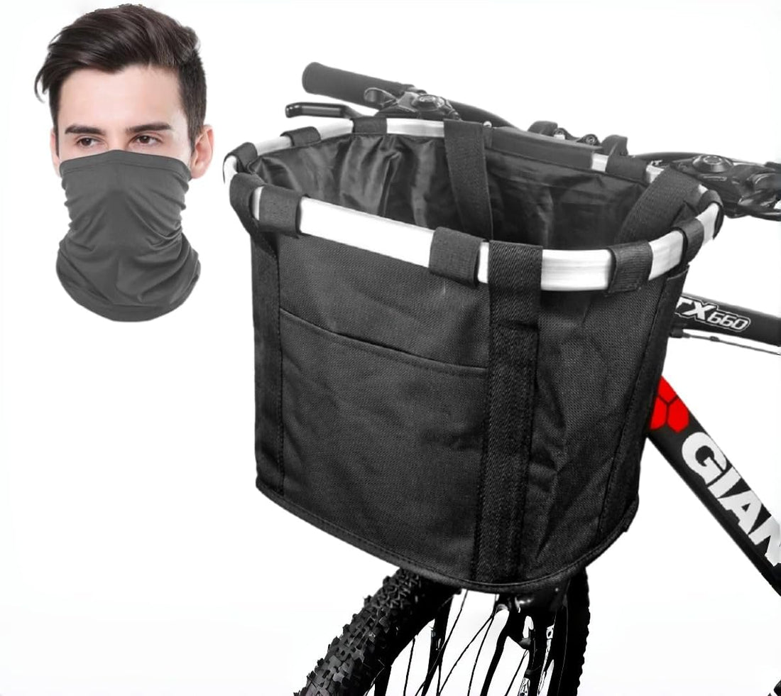 Bike Front Basket Foldable Dog Bike Basket for Small Pet
