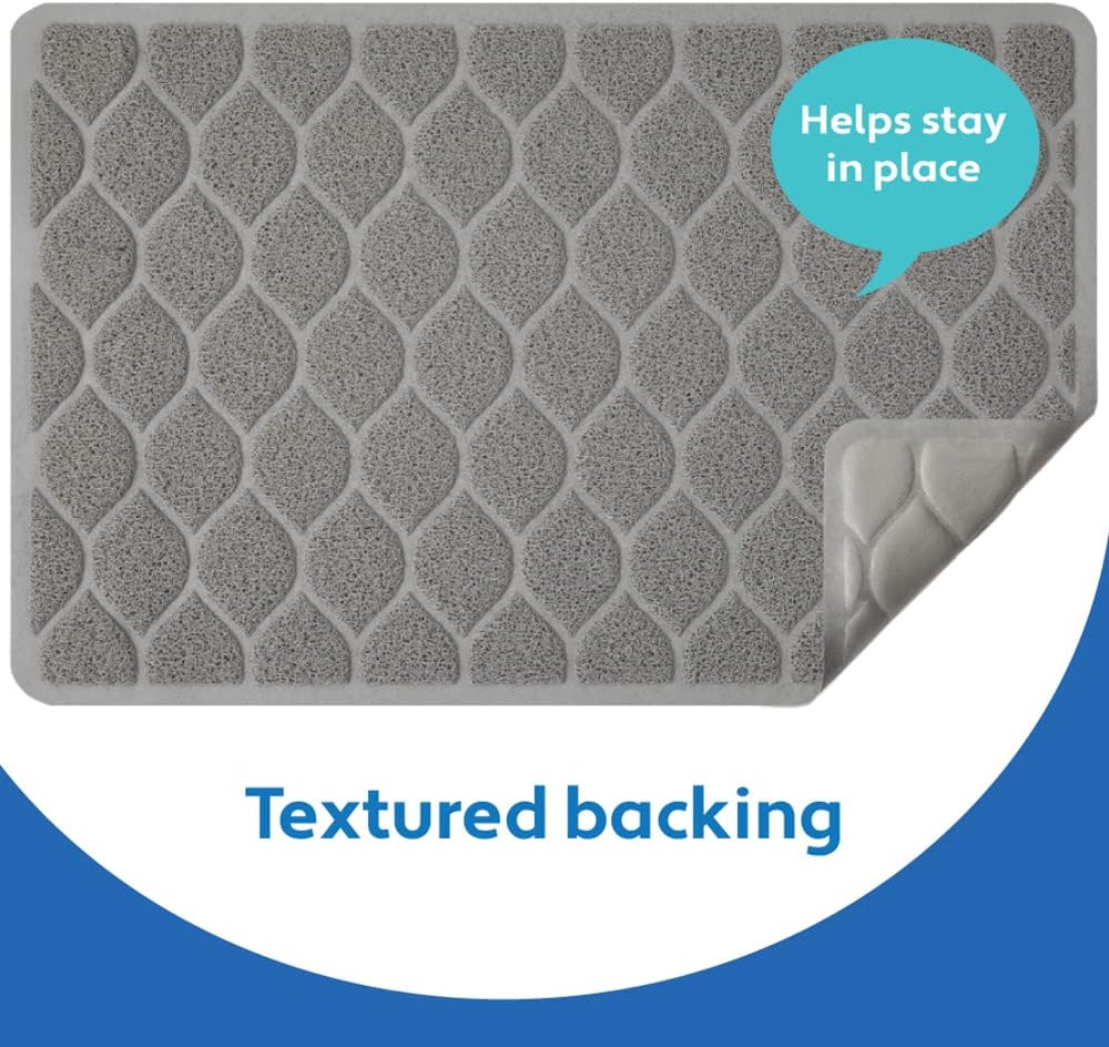 MIGHTY MONKEY Waterproof Cat Litter Mat, BPA Free, 35x23