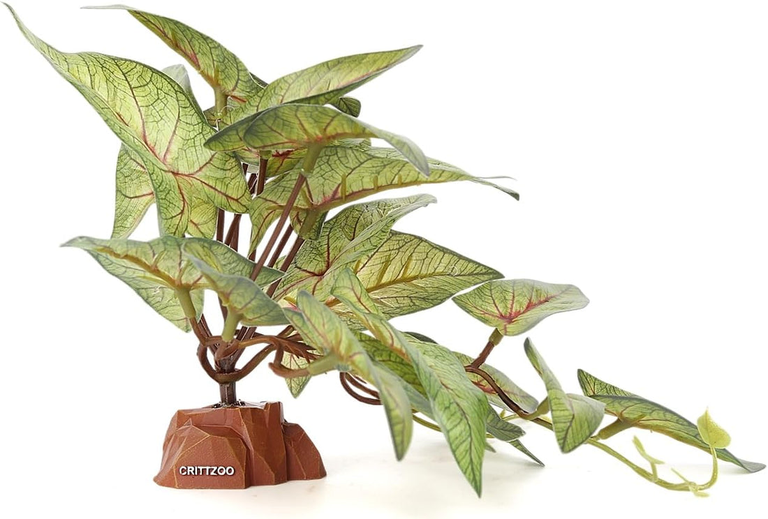 Reptile Fake Plants Terrarium Decor fit Snake Gecko Ball Python