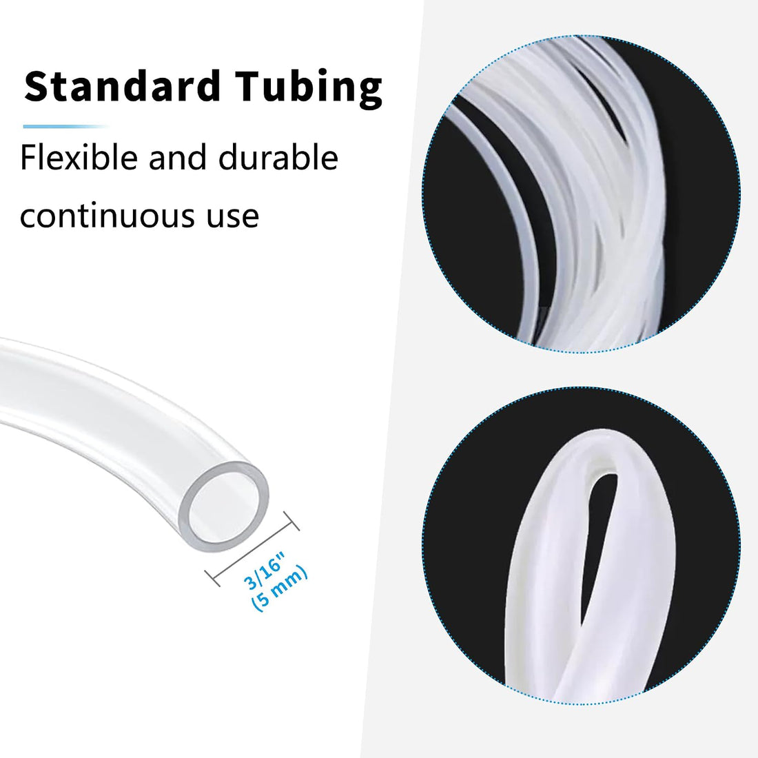 25ft Air Hose 3/16inch for Aquarium with Connector Accessories