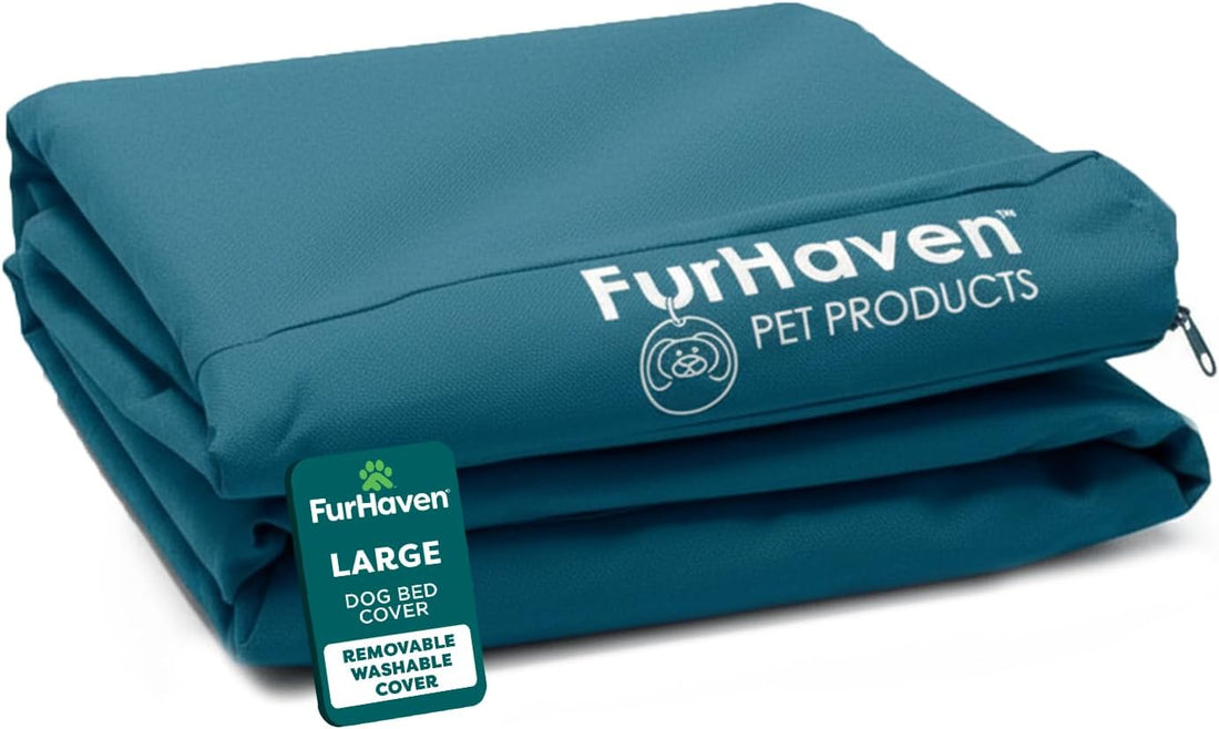 Furhaven Replacement Dog Bed Cover Water-Resistant Indoor/Outdoor