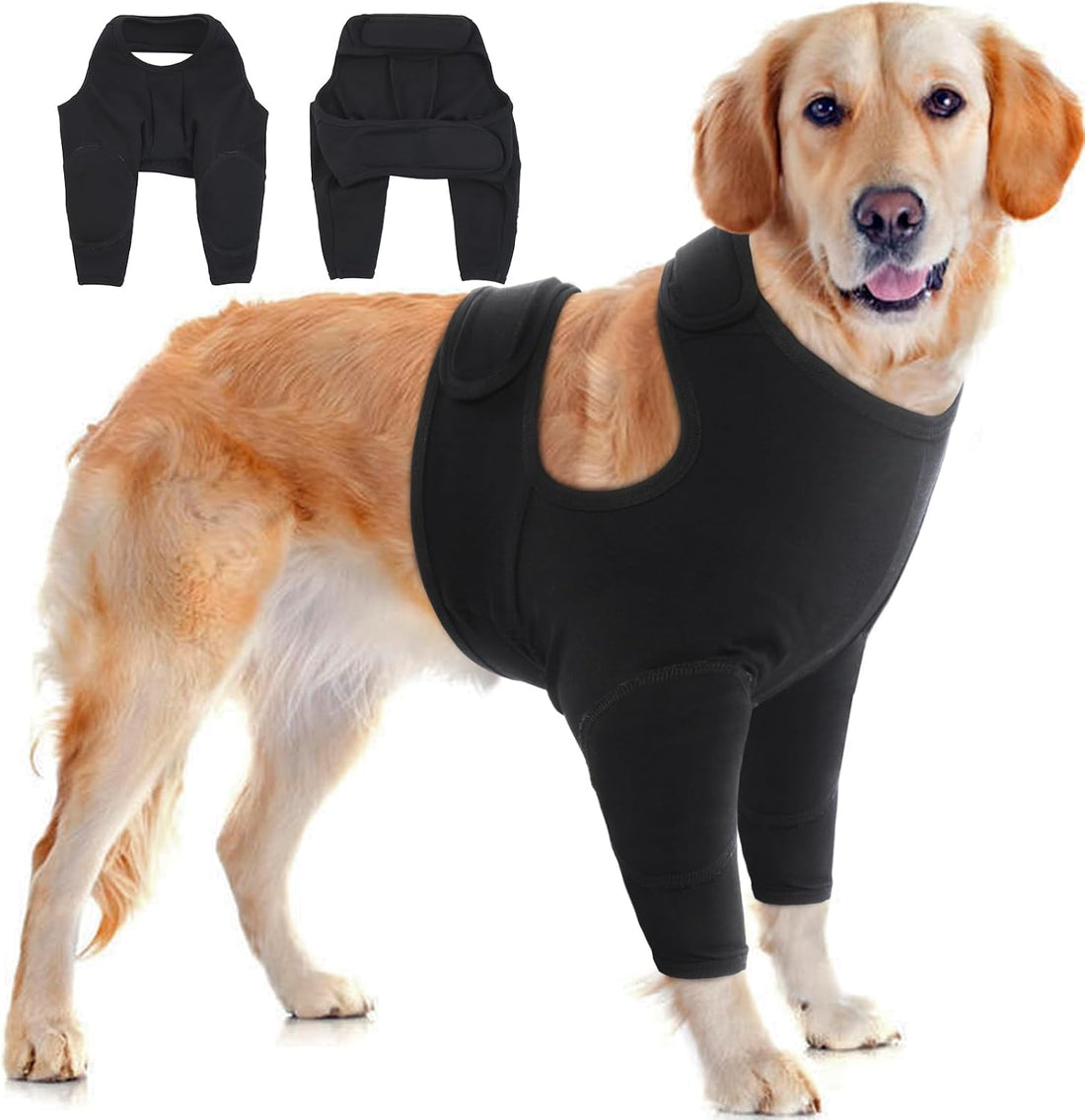 IDOMIK Dog Recovery Suit for Front Legs,Dog Recovery Sleeve Elbow