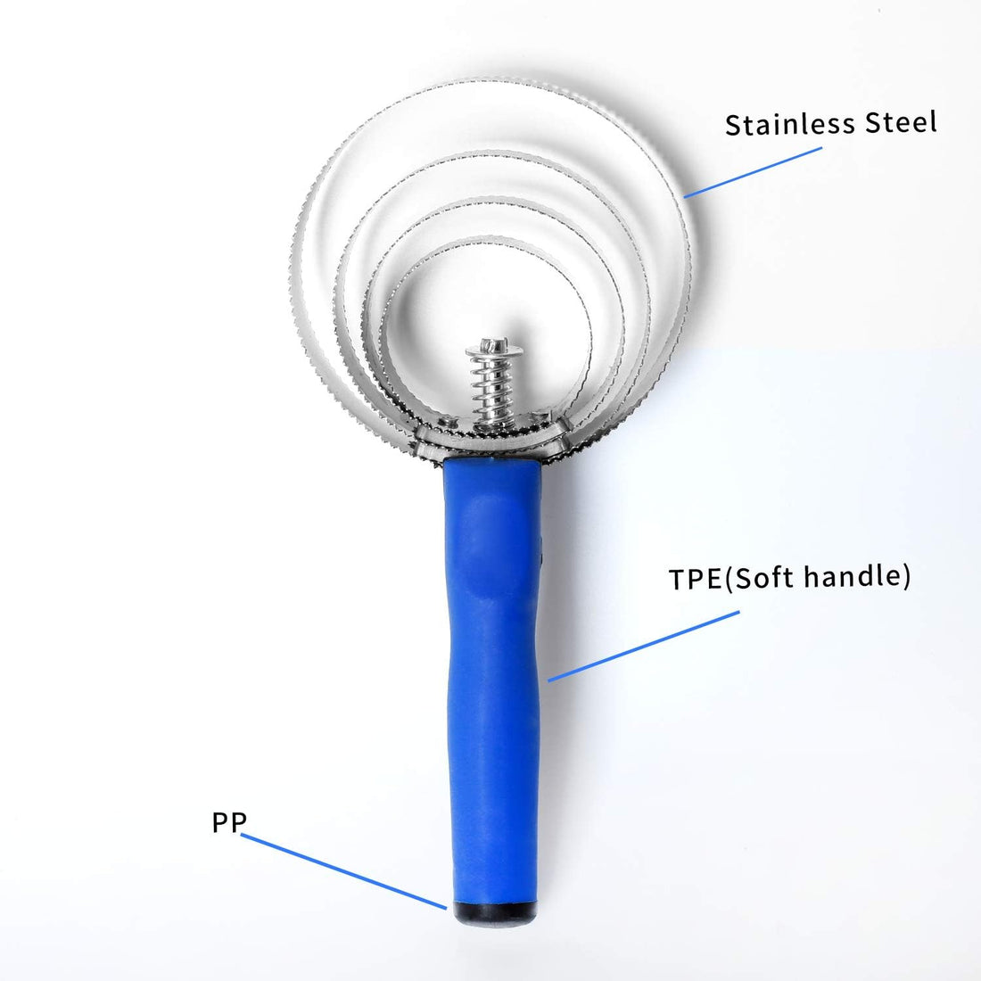 BOTH WINNERS Reversible Stainless Steel Curry Comb with Soft Touch