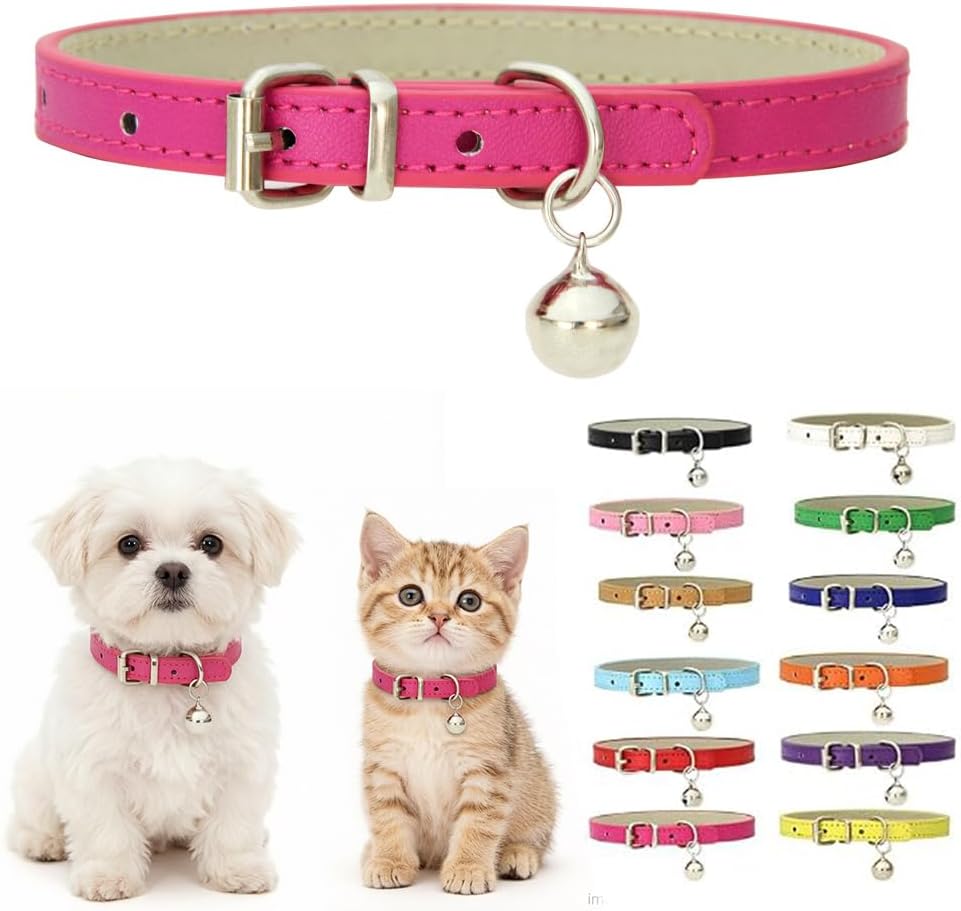 Hot Pink Kitten Collar with Bell