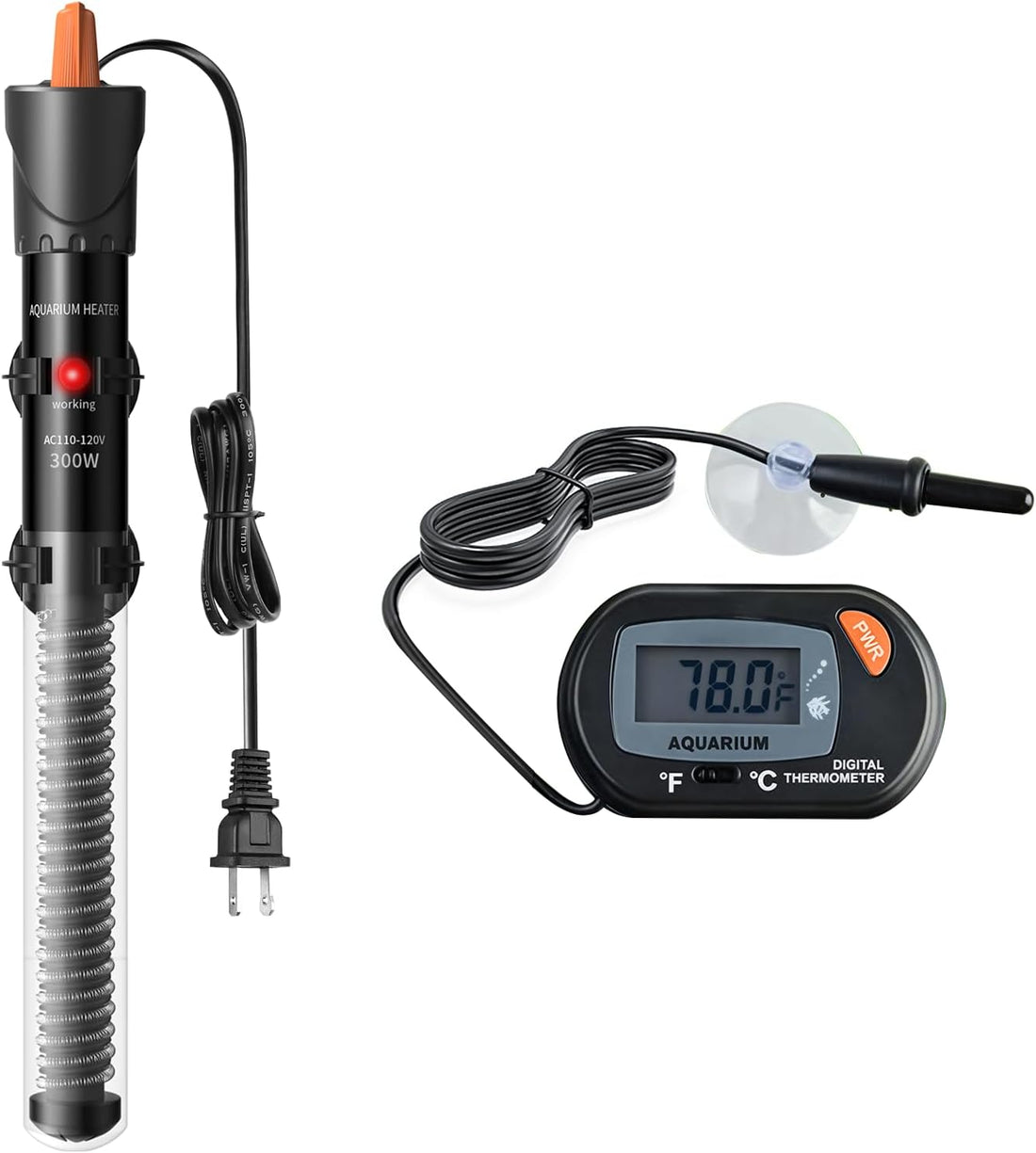 HiTauing Aquarium Heater 25W/50W/100W/200W/300W