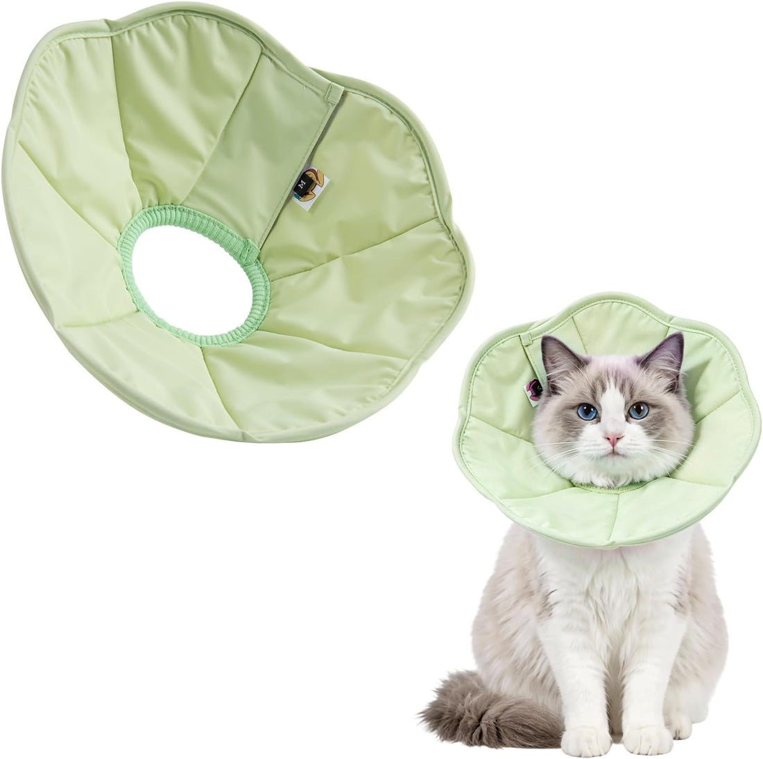 Touchdog Soft Cat Cone Collar, Waterproof Recovery E-Collar