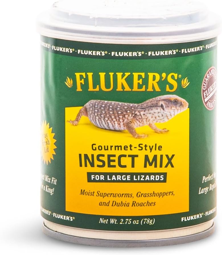 Fluker's Gourmet Mealworms, Canned Food for Reptiles, Fish