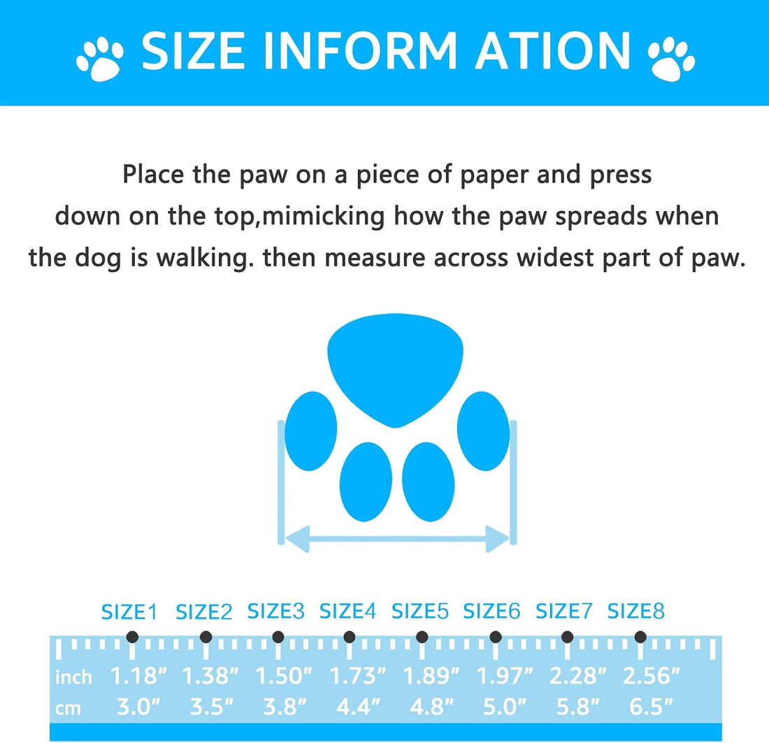 Dog Sandals for Summer and Winter Snowy Day Easy-Clean 4Pcs