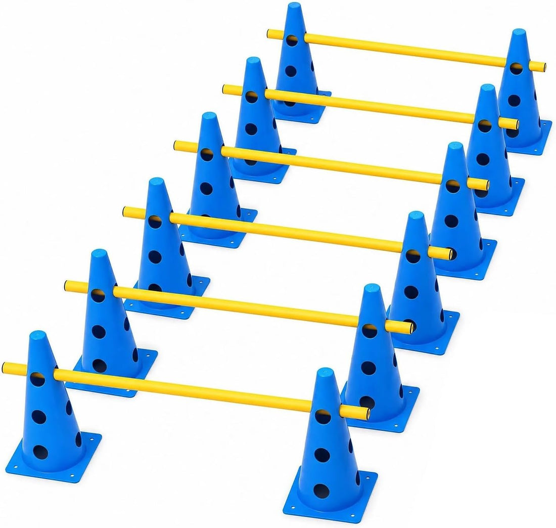 Dog Agility Equipment 12Inch Backyard Obstacle Course Agility Cones
