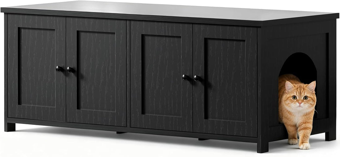 Hidden Cat Litter Box Enclosure Furniture