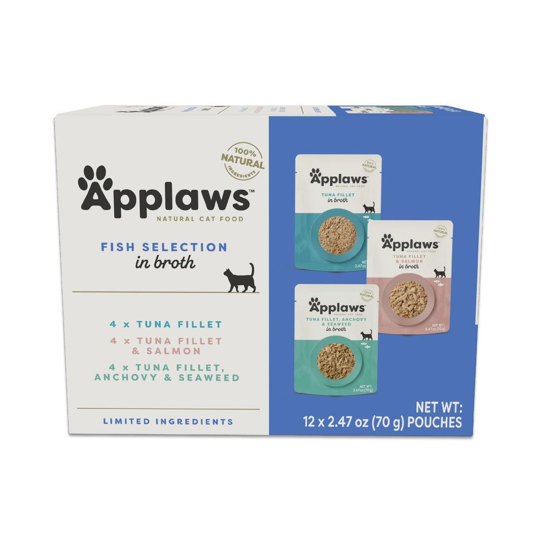 Applaws Natural Wet Cat Food in Broth, Limited and Natural Ingredients