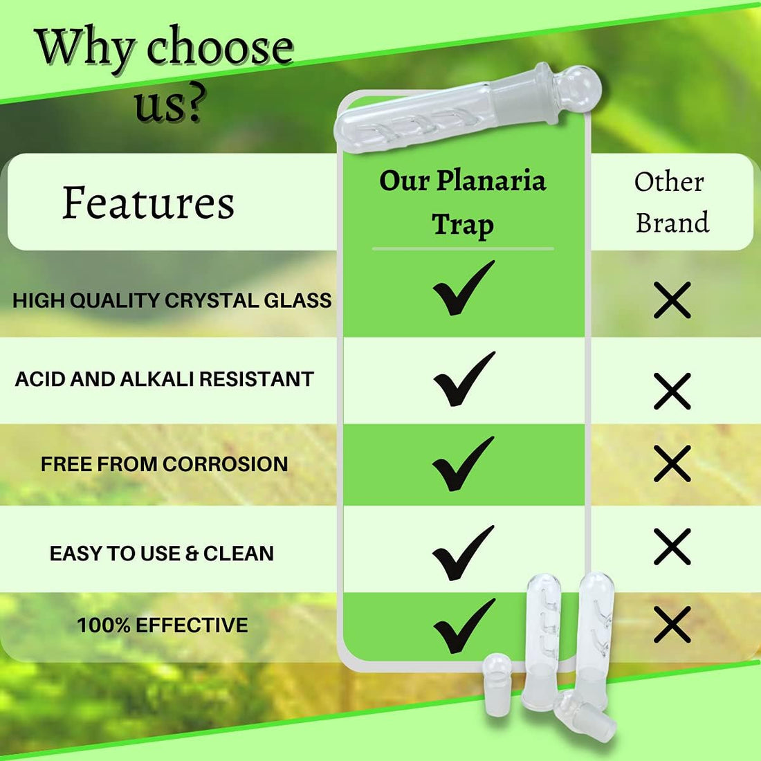 Planaria Trap Crystal Red Shrimp Tank Aquarium Bristle Worm Catcher