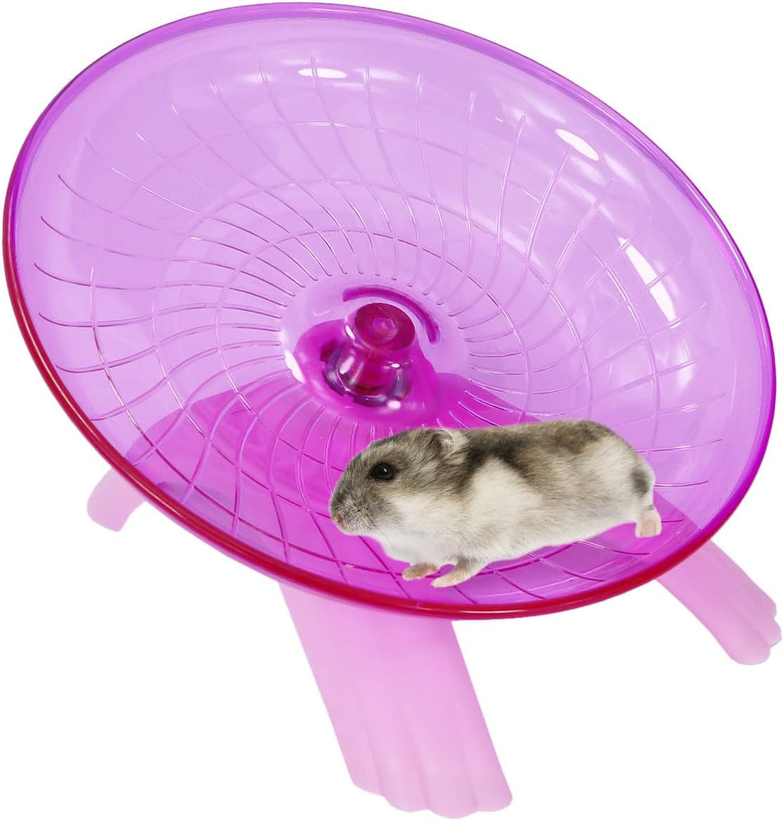 Hamster Flying Saucer Silent Running Exercise Wheel for Gerbil Rat