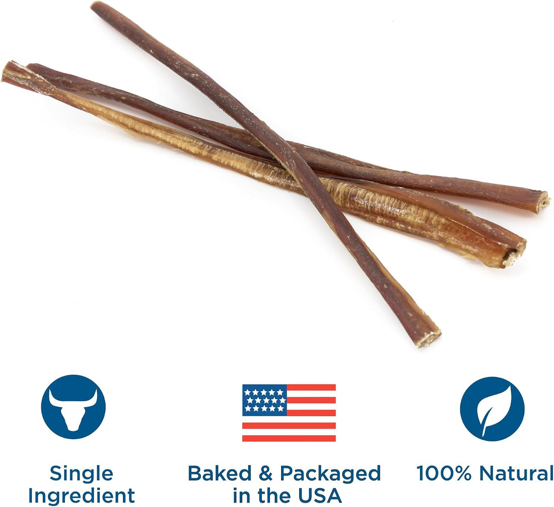 Best Bully Sticks 12 Inch Odor-Free Bully Sticks for Dogs - 12 Count