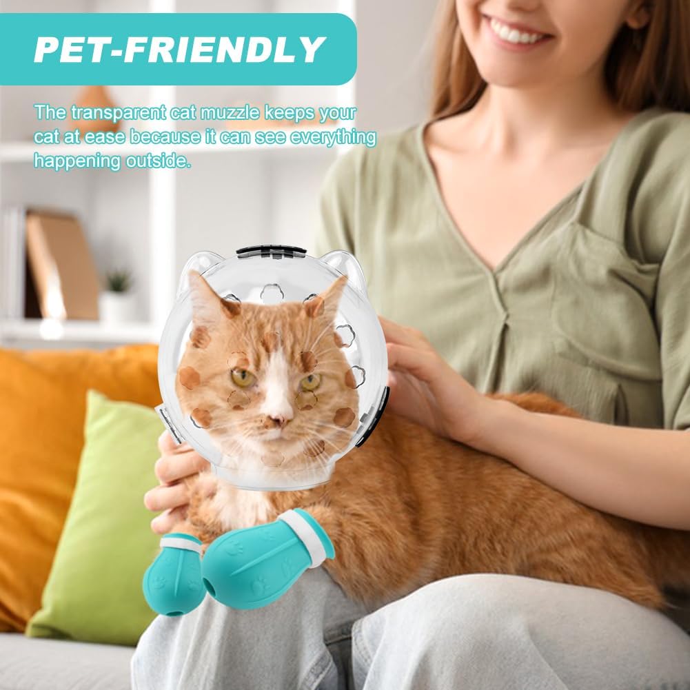 Saycker Cat Muzzle for Grooming