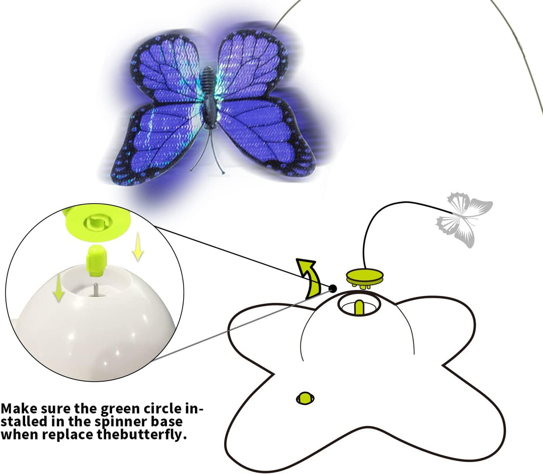 AFP Interactive Cat Toy, Butter-Fly Interactive for Indoor Cats
